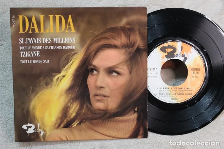 Discos de vinilo: DALIDA SI JAVAIS DEL MILLIONS EP VINYL MADE IN FRANCE - Foto 1