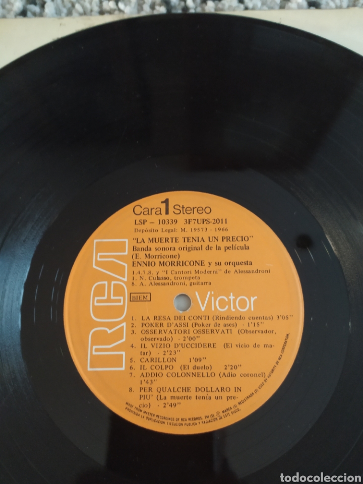 Discos de vinilo: LP Ennio Morricone - Foto 3