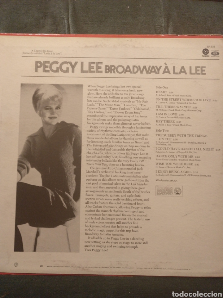 Discos de vinilo: Vinilos Peggy Lee - Foto 5