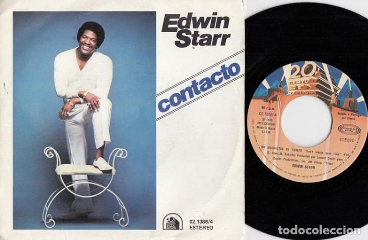 Discos de vinilo: EDWIN STARR - CONTACTO - SINGLE DE VINILO EDICION ESPA&Ntilde;OLA - Foto 1