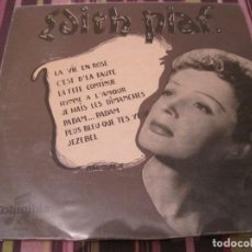 Discos de vinilo: LP 25 CTMS. 10” EDITH PIAF LA VIE EN ROSE COLUMBIA 1008 FRANCE 1953