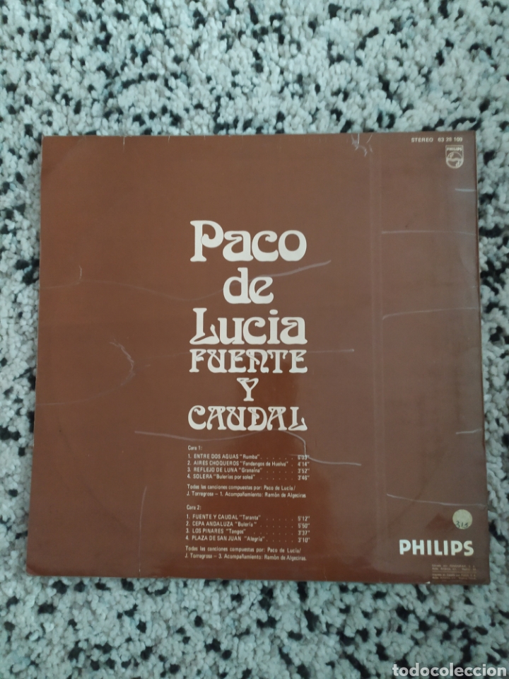 Discos de vinilo: LP Paco de Luc&iacute;a - Foto 2