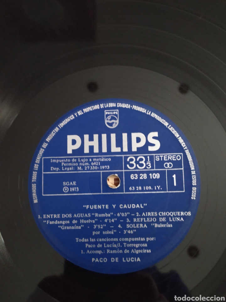 Discos de vinilo: LP Paco de Luc&iacute;a - Foto 3