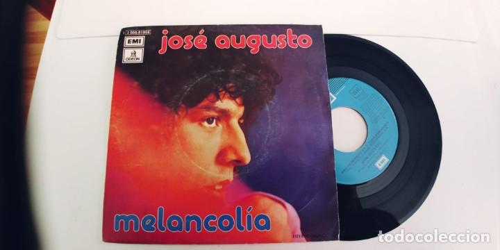 Discos de vinilo: JOSE AUGUSTO-SINGLE MELANCOLIA - Foto 1