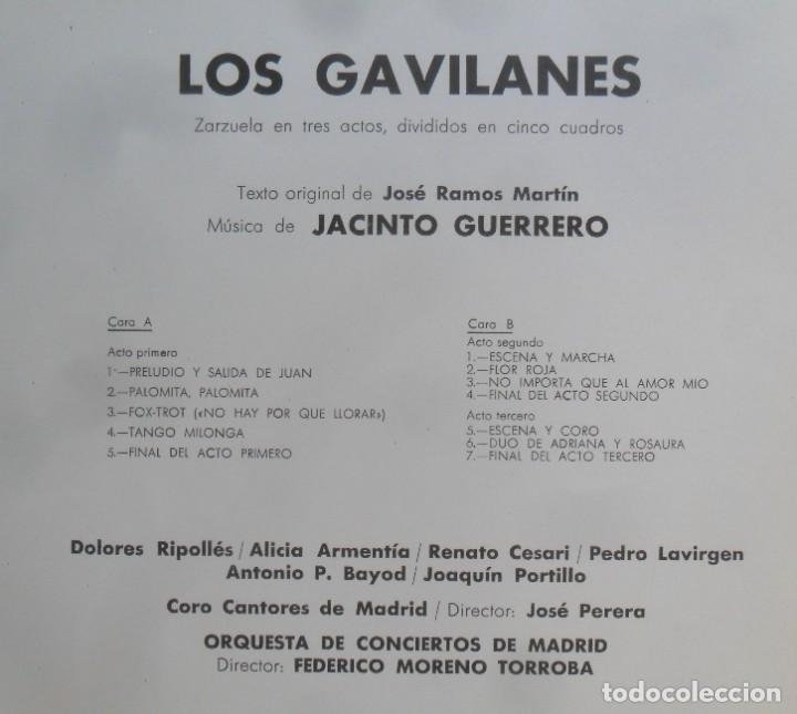 Discos de vinilo: LP - LOS GAVILANES - HISPAVOX - 1961 - Foto 2
