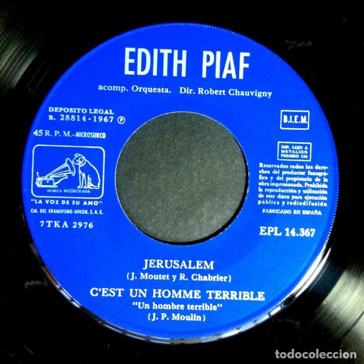 Discos de vinilo: EDITH PIAF - Jerusalem - EP 1967 - LA VOZ DE SU AMO - Foto 4