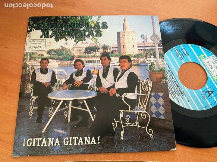 Discos de vinilo: ECOS DE LAS MARISMAS (GITANA GITANA) SINGLE 1992 (EPI21) - Foto 1