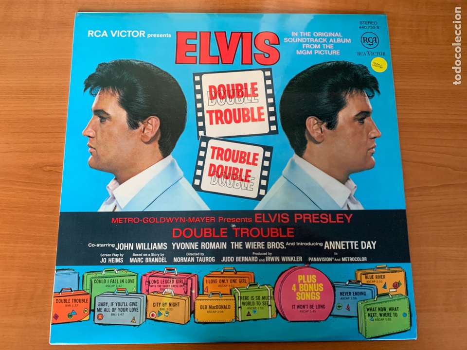 Discos de vinilo: Elvis - Double Trouble - Foto 1