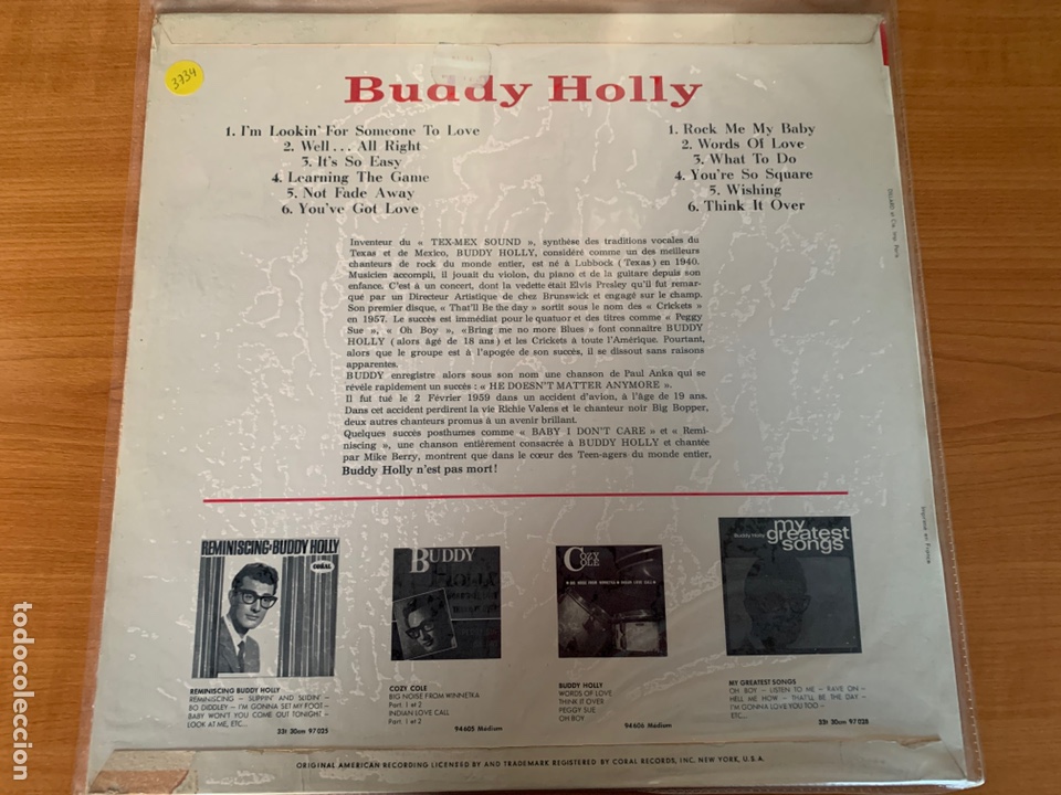 Discos de vinilo: Buddy Holly - Buddy Holly - Foto 2
