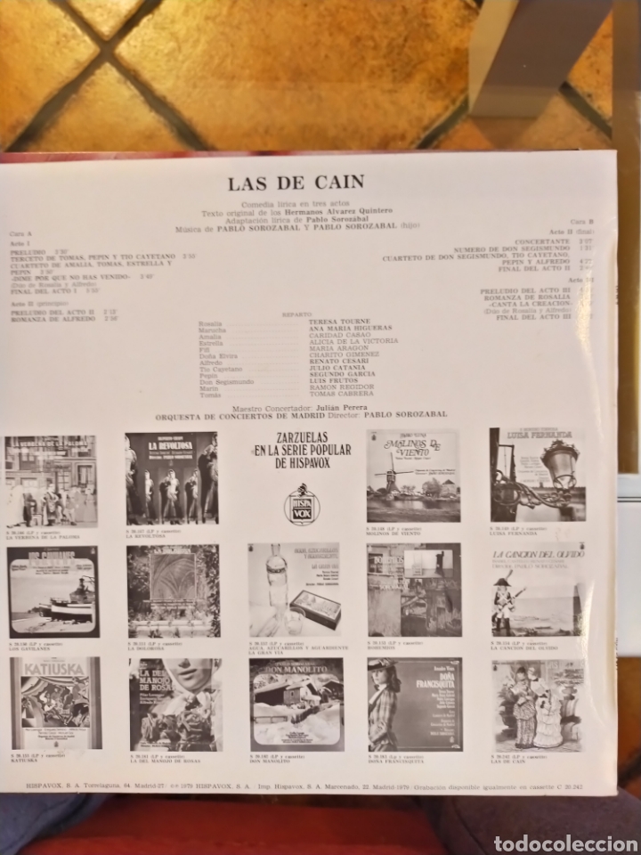 Discos de vinilo: Las de Ca&iacute;n Pablo sorozabal disco vinilo - Foto 2
