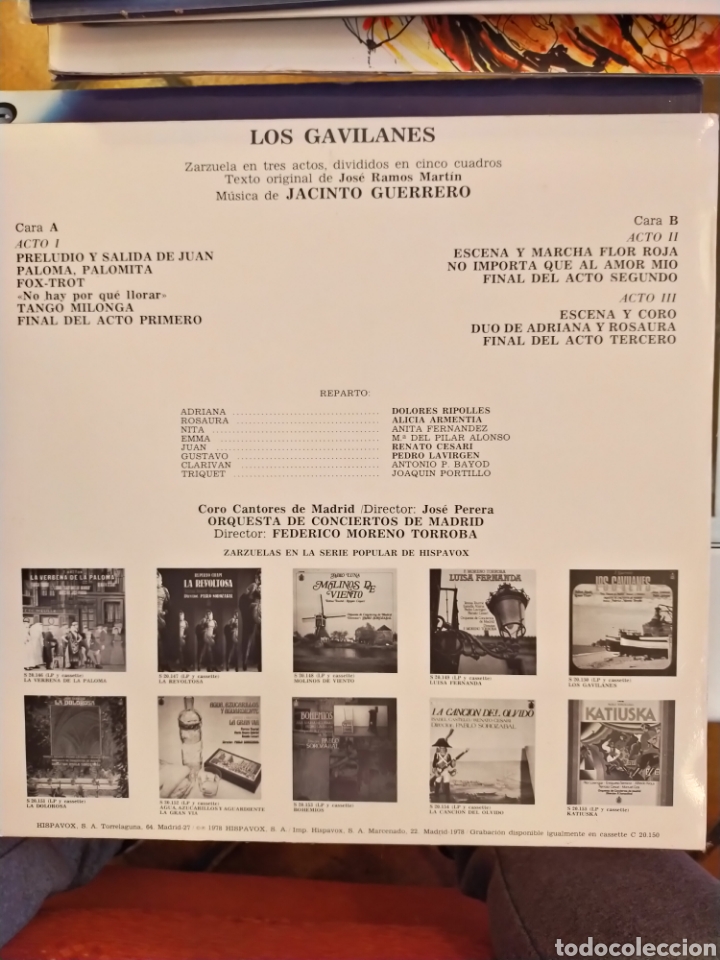 Discos de vinilo: Jacinto guerrero los gavilanes disco vinilo - Foto 2