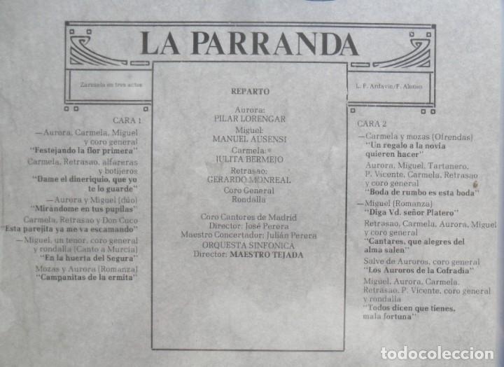 Discos de vinilo: LP - LA PARRANDA - COLUMBIA - 1979 - Foto 2