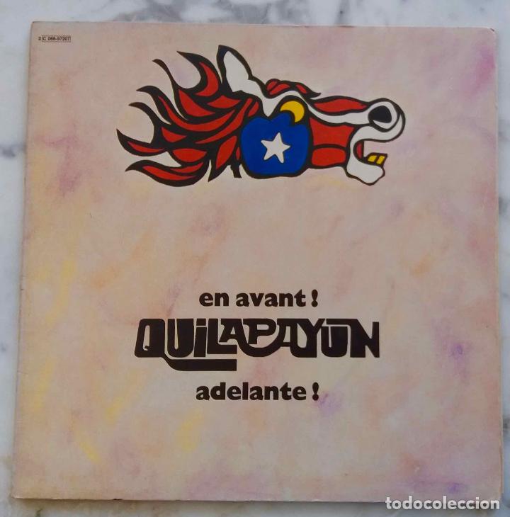 Disques de vinyle: QUILAPAY&Uacute;N EN AVANT, ADELANTE. LP ORIGINAL FRANCIA CON PORTADA DOBLE