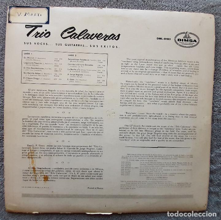 Discos de vinilo: TR&Iacute;O CALAVERAS - ES M&Eacute;XICO - LP - Foto 7