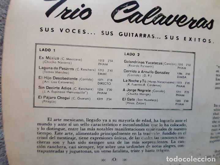Discos de vinilo: TR&Iacute;O CALAVERAS - ES M&Eacute;XICO - LP - Foto 8