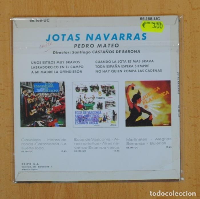 Discos de vinilo: PEDRO MATEO - JOTAS NAVARRAS - EP - Foto 3