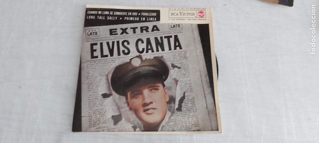 Discos de vinilo: ANTIGUO DISCO DE ELVIS EXTRA ELVIS CANTA - Foto 1