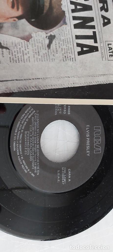 Discos de vinilo: ANTIGUO DISCO DE ELVIS EXTRA ELVIS CANTA - Foto 4