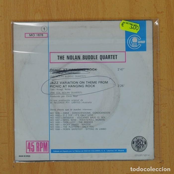 Discos de vinilo: THE NOLAN BUDDLE QUARTET - PICNIC AT HANGING ROCK - SINGLE - Foto 3