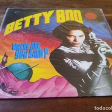 Discos de vinilo: BETTY BOO - WHERE ARE YOU BABY?, BOO'S BOOGIE - MAXISINGLE ORIGINAL DRO 1990. Lote 248298355
