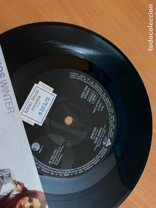 Discos de vinilo: TORI AMOS (WINTER) SINGLE 1992 (EPI21) - Foto 2