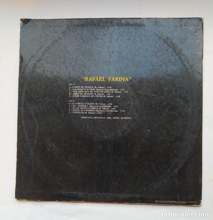 Discos de vinilo: RAFAEL FARINA. LP. TDKDA66 - Foto 2