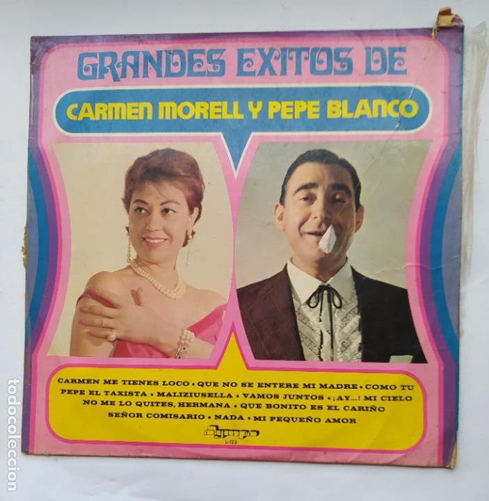 Discos de vinilo: Grandes Exitos de Carmen Morell y Pepe Blanco. LP. TDKDA66 - Foto 1