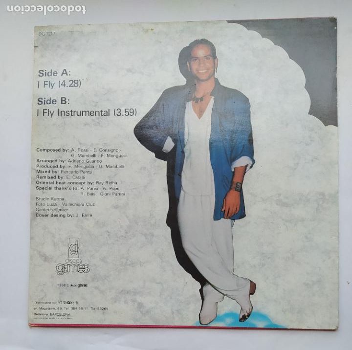 Discos de vinilo: RAY RIDHA - I FLY. MAXI SINGLE. TDKDA66 - Foto 2
