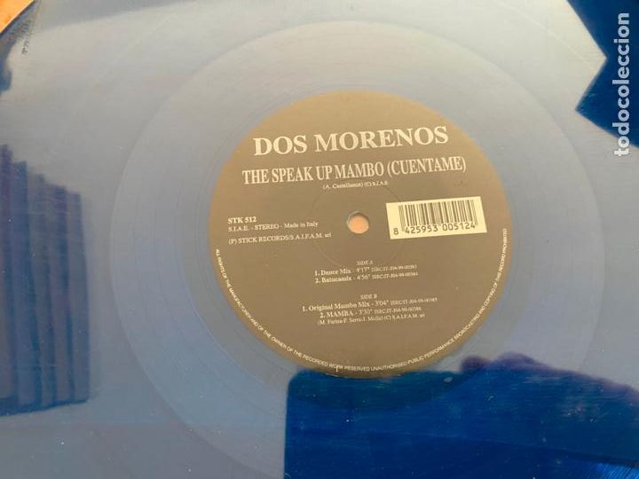 Discos de vinilo: DOS MORENOS (THE SPEAK UP MAMBO) MAXI (B-23) - Foto 1