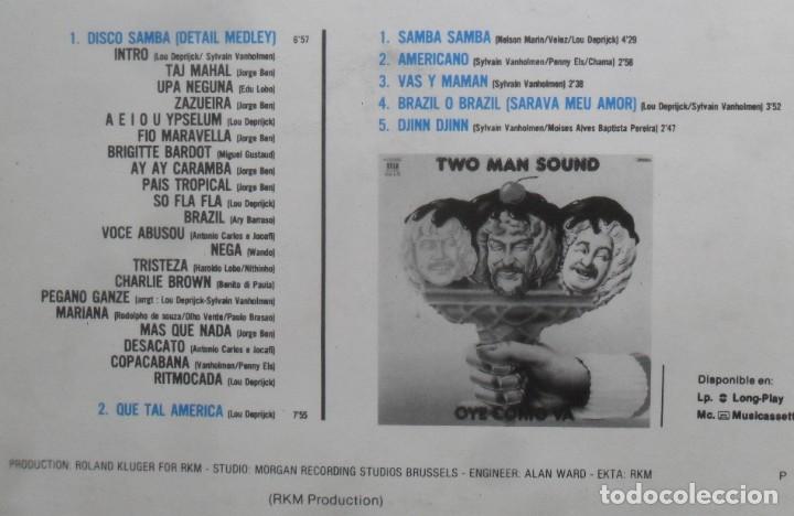 Discos de vinilo: LP - TWO MAN SOUND - DISCO SAMBA (VERSION INTEGRA) - - REFLEJO - 1978 - Foto 2