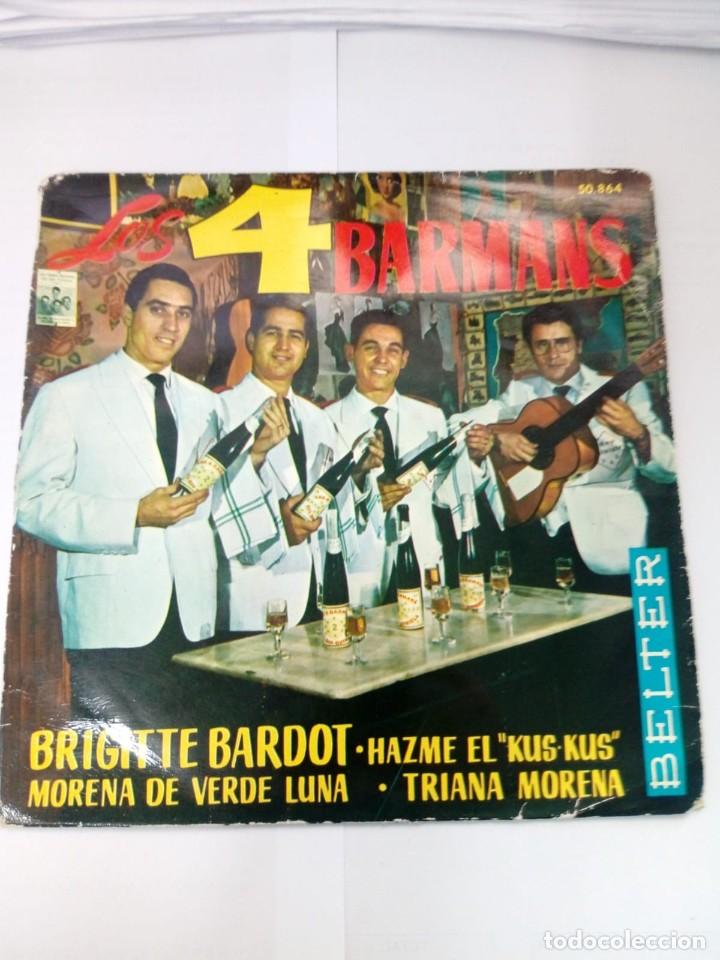 Discos de vinilo: LOS CUATRO BARMANS-BRIGITTE BARDOT - Foto 1