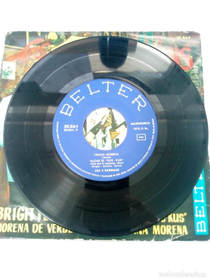 Discos de vinilo: LOS CUATRO BARMANS-BRIGITTE BARDOT - Foto 3