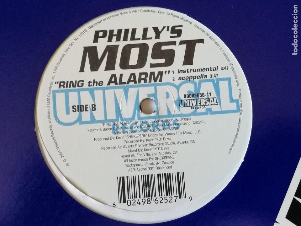 Discos de vinilo: Phillys Most - Ring The Alarm - 2004 - Foto 2