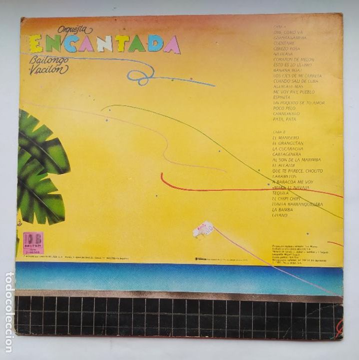 Discos de vinilo: ORQUESTA ENCANTADA - BAILONGO VACIL&Oacute;N. LP. TDKDA69 - Foto 2