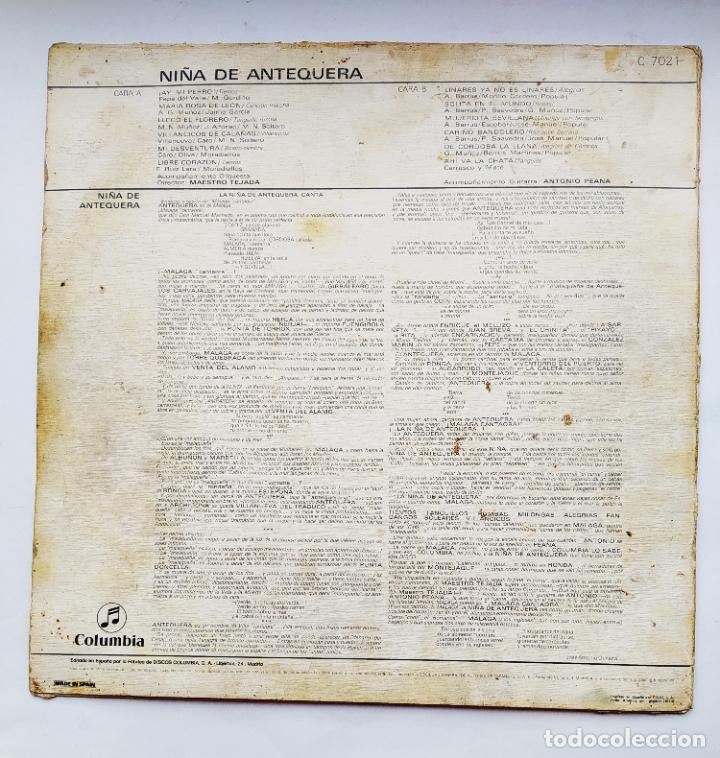 Discos de vinilo: Ni&ntilde;a de Antequera. LP. TDKDA69 - Foto 2