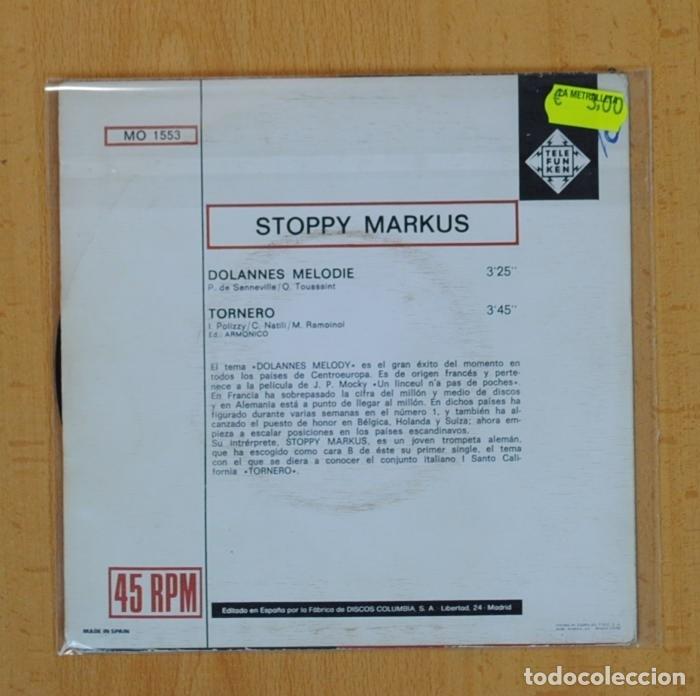 Discos de vinilo: STOPPY MARKUS - DOLANNES MELODIE / TORNERO - SINGLE - Foto 3