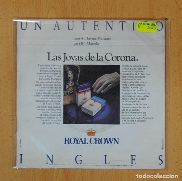 Discos de vinilo: FELINOS - JAYME MARQUES / MARIELA - SINGLE - Foto 3