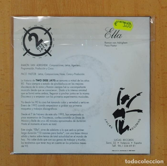 Discos de vinilo: TWO DEE JAYS - ELLA - SINGLE - Foto 3