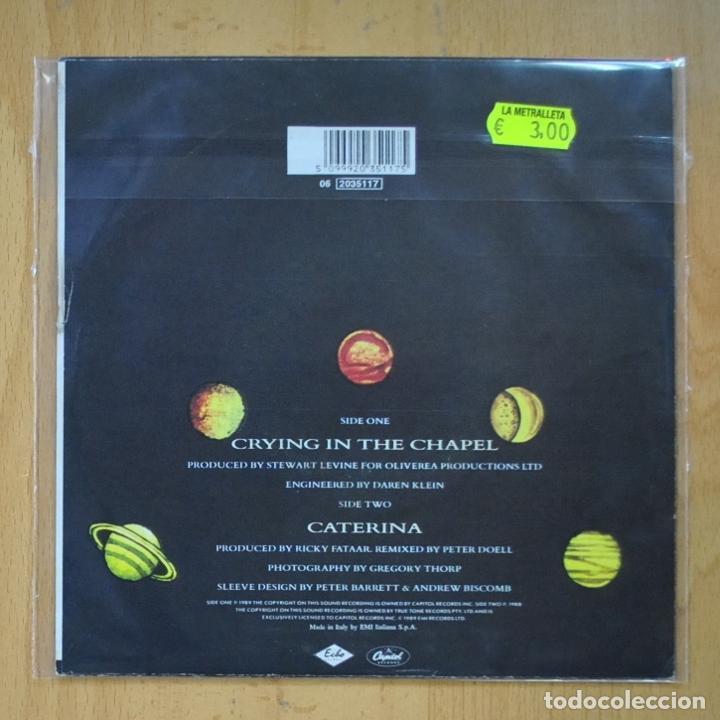 Discos de vinilo: PETER BLAKELEY - CRYING IN THE CHAPEL / CATERINA - SINGLE - Foto 3