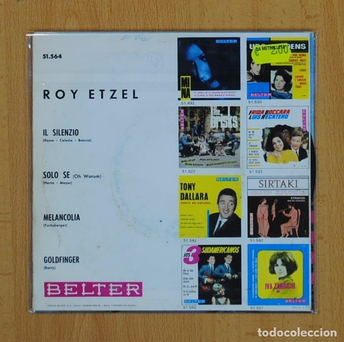 Discos de vinilo: ROY ETZEL - IL SILENZIO + 3 - EP - Foto 3