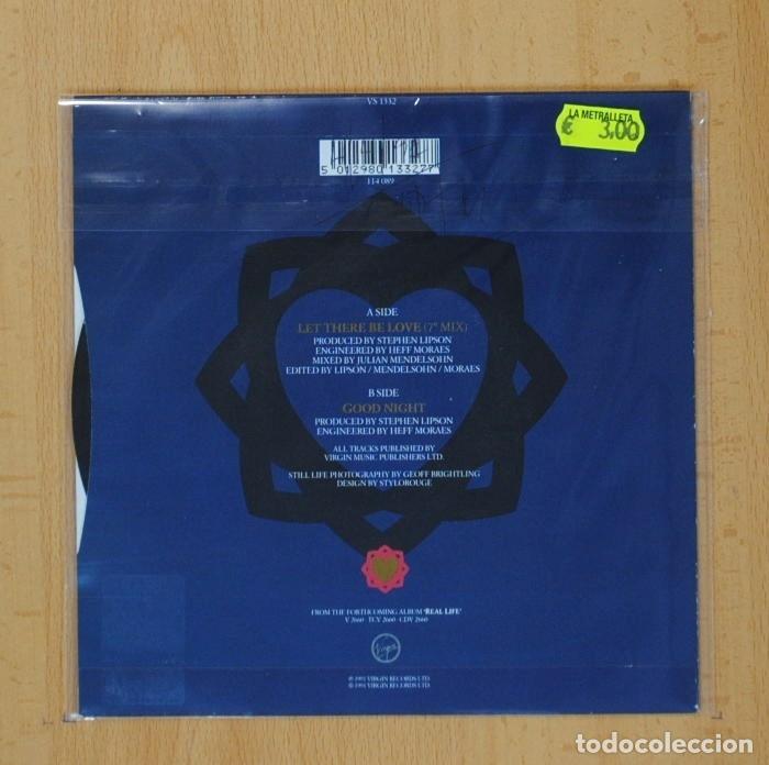 Discos de vinilo: SIMPLE MINDS - LET THERE BE LOVE - SINGLE - Foto 3