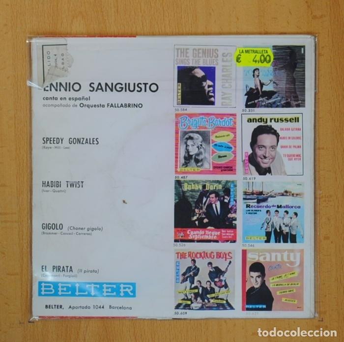 Discos de vinilo: ENNIO SANGIUSTO - GIGOLO + 3 - EP - Foto 3