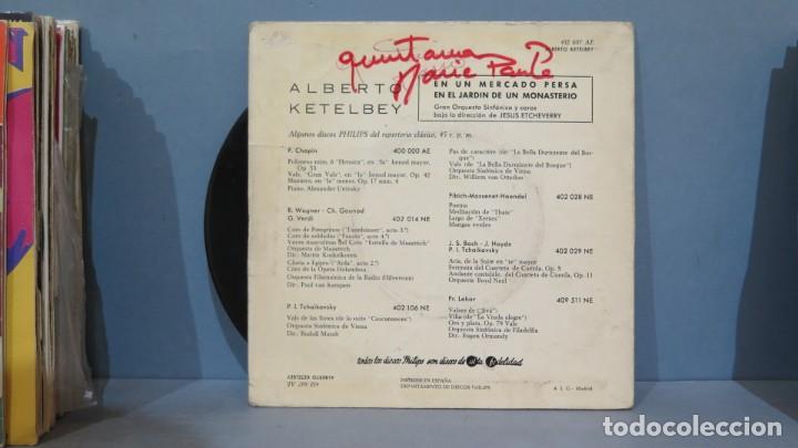 Discos de vinilo: SINGLE. KETELBEY. EN UN MERCADO PERSA - Foto 2