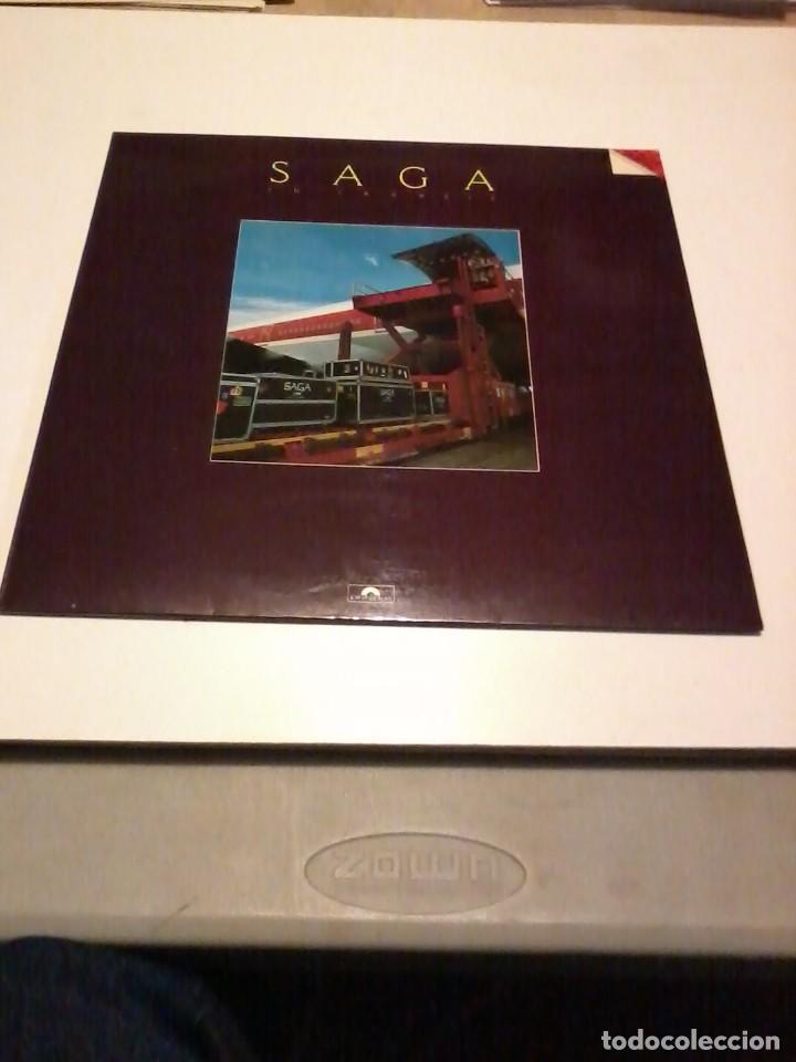 Discos de vinilo: Saga LP In Transit Esp.1982 sleeve - Foto 1