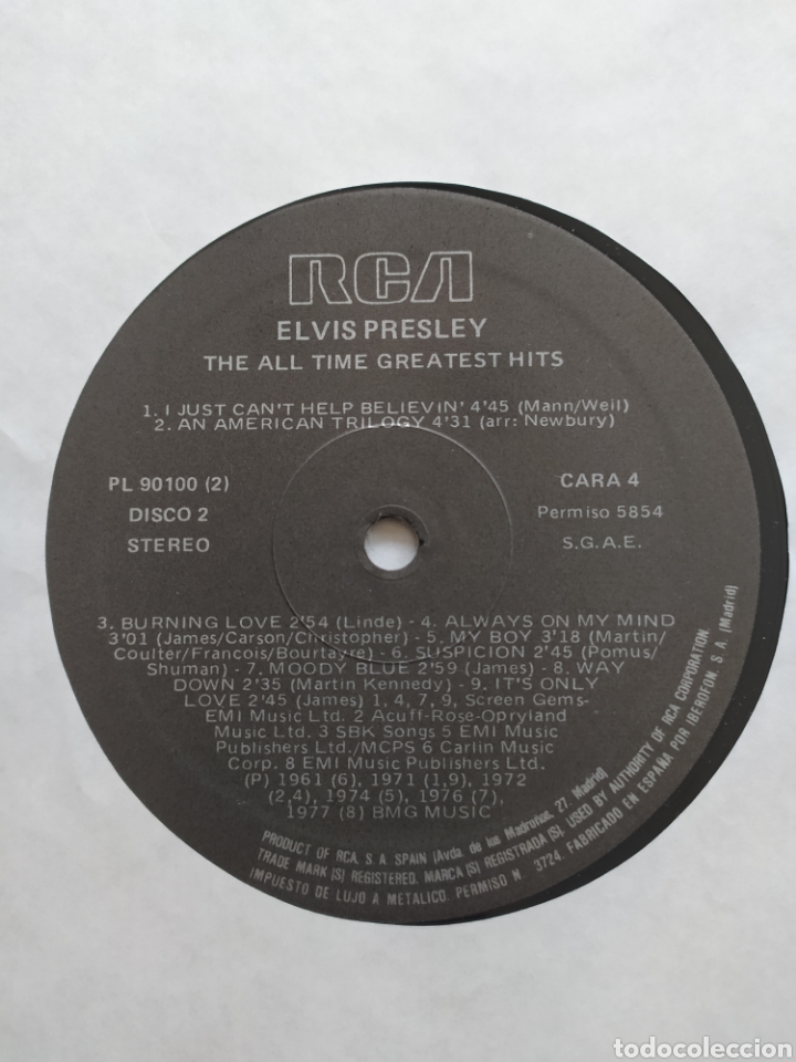 Discos de vinilo: Doble LP Elvis - Foto 4