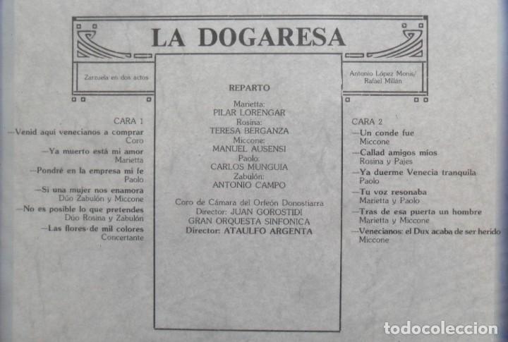 Discos de vinilo: LP - LA DOGARESA - COLUMBIA - Foto 2