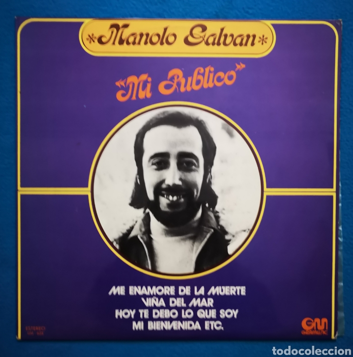 Discos de vinilo: MANOLO GALVAN - MI PUBLICO - LP - Foto 1