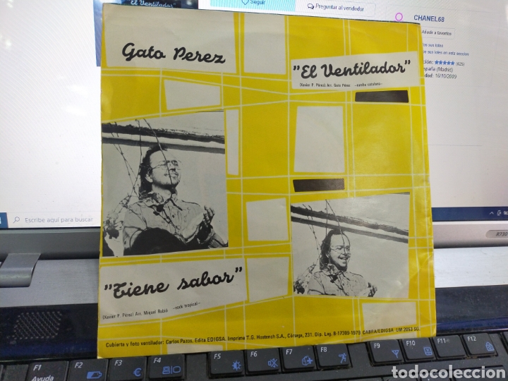 Discos de vinilo: Gato perez single el ventilador 1979 - Foto 2