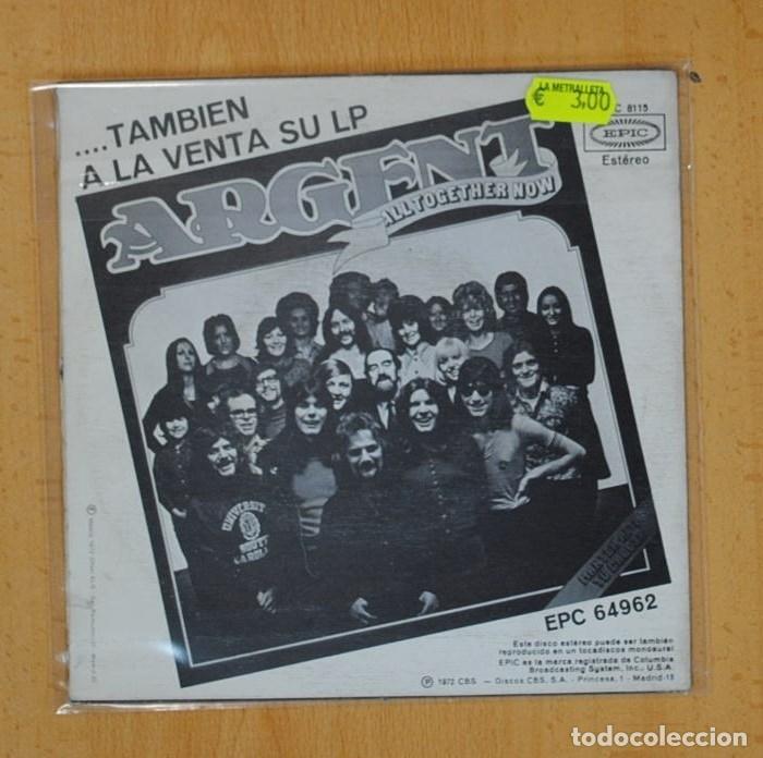 Discos de vinilo: ARGENT - TRAGEDIA / RECOCIJO - SINGLE - Foto 3