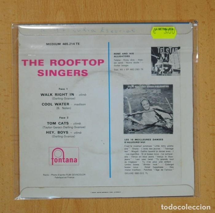 Discos de vinilo: THE ROOFTOP SINGERS - WALK RIGHT IN + 3 - EP - Foto 3